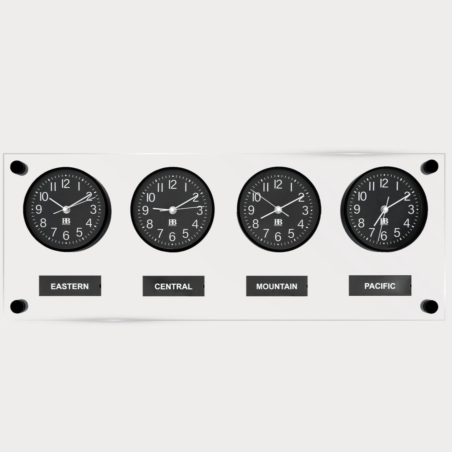 BBHoraire Black Time Zone Clock