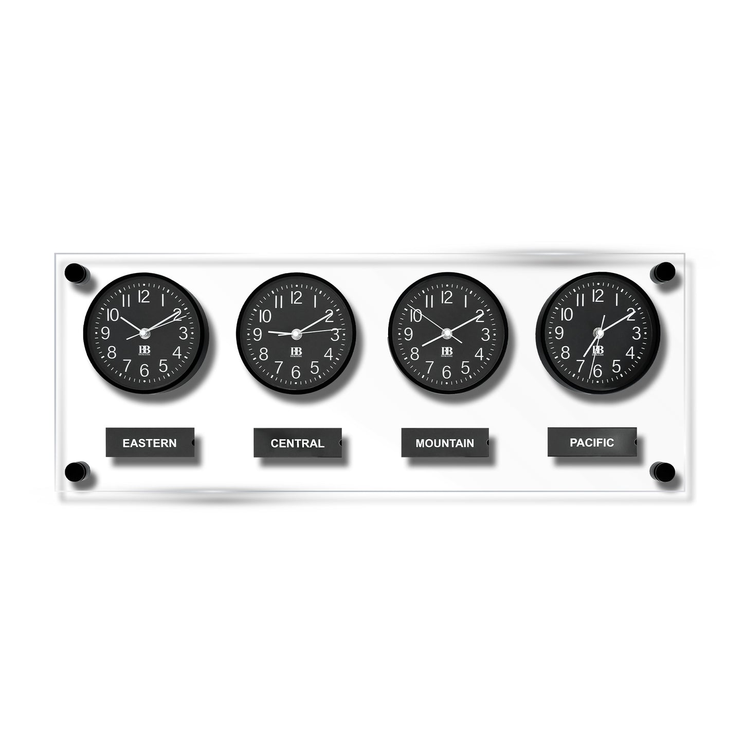 BBHoraire Silver Time Zone Clock