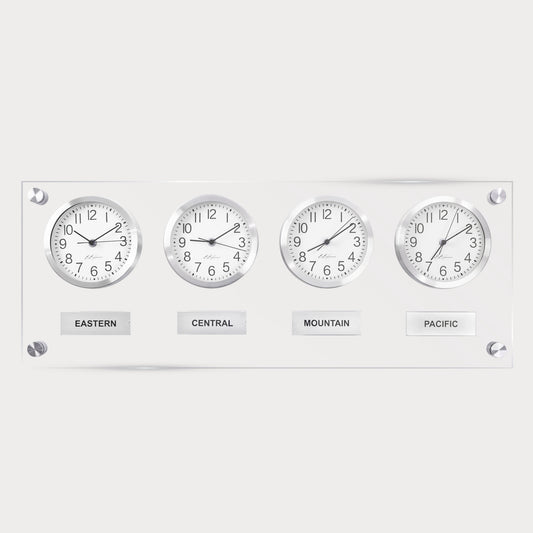 BBHoraire Silver Time Zone Clock