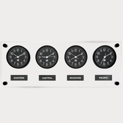BBHoraire Black Time Zone Clock