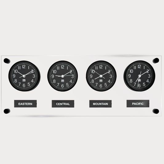 BBHoraire Black Time Zone Clock