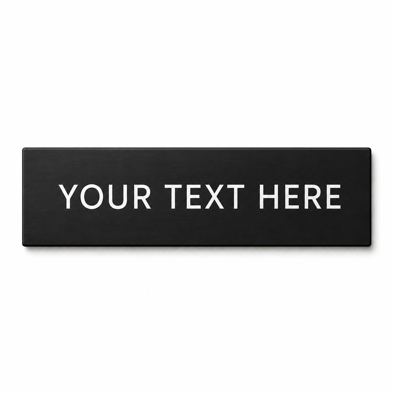 Custom Black Nameplate