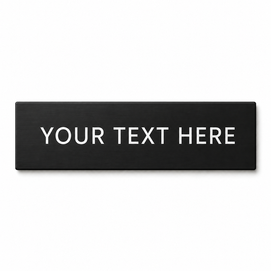 Custom Black Nameplate
