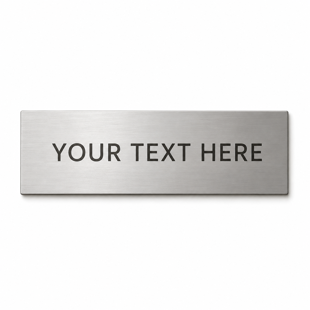 Custom Silver Nameplate