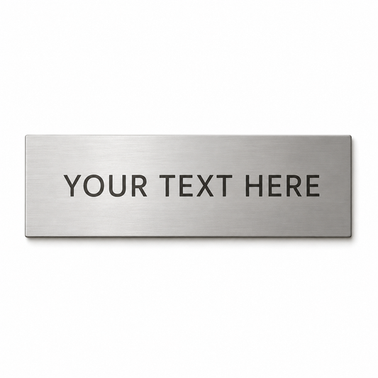 Custom Silver Nameplate
